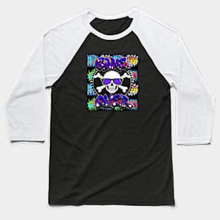 Gaming Tattoo Skull Baseball T-Shirt